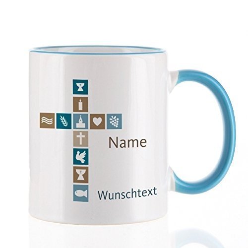 Tasse zur Konfirmation mit Namen