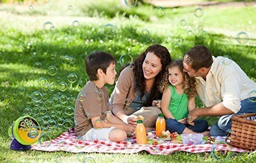 Termichy Seifenblasen-Maschine, Tragbare Seifenblasenmaschine Kinder, Bubble machine für Geburtstag