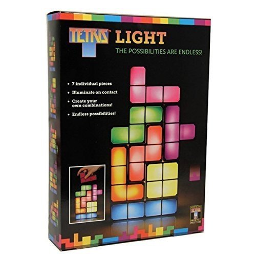 Tetris Lampe Stapelbare LED Tischleuchte Stimmungslicht Retro Tetrislampe Leuchte Bausteine