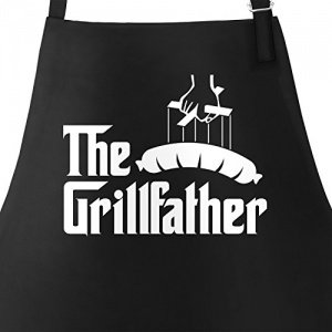 The Grillfather Grillschürze für Männer und Paten am Grill