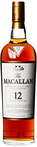 The Macallan Highland Single Malt Scotch 12 Years Old - matured in Sherry Oak Casks Whisky (1 x 0.7 