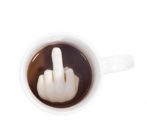 Thumbs Up Tasse "Up Yours"