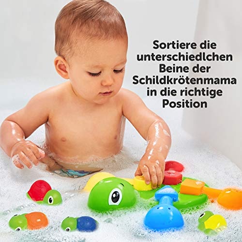 TOMY Schildkrötenfamilie, Bunter Bade- und Lernspaß für Badewanne