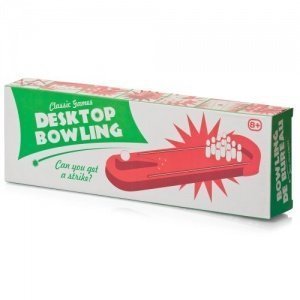 Tobar Classic Games - Desktop Wooden Miniature Bowling Alley