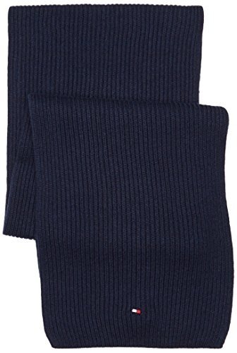 Tommy Hilfiger Herren Schal Pima Cotton Cashmere Scarf, Blau (Sky Captain Heather 462), One size (He