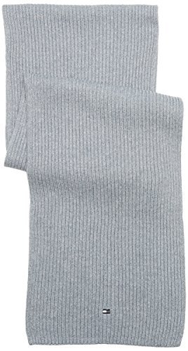 Tommy Hilfiger Herren Schal Pima Cotton Cashmere Scarf, Grau (Monument Heather 006), One size (Herst