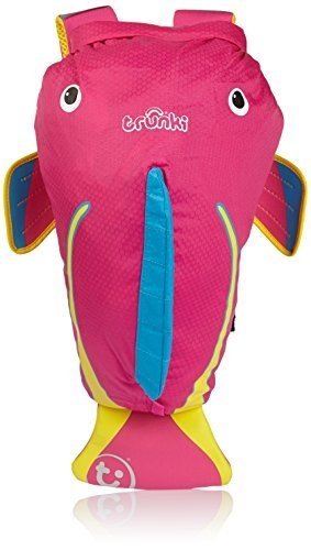 Trunki Trunki PaddlePak Water-Resistant Backpack Coral (Pink) Kinder-Rucksack, 37 cm, 7.5 liters, Ro