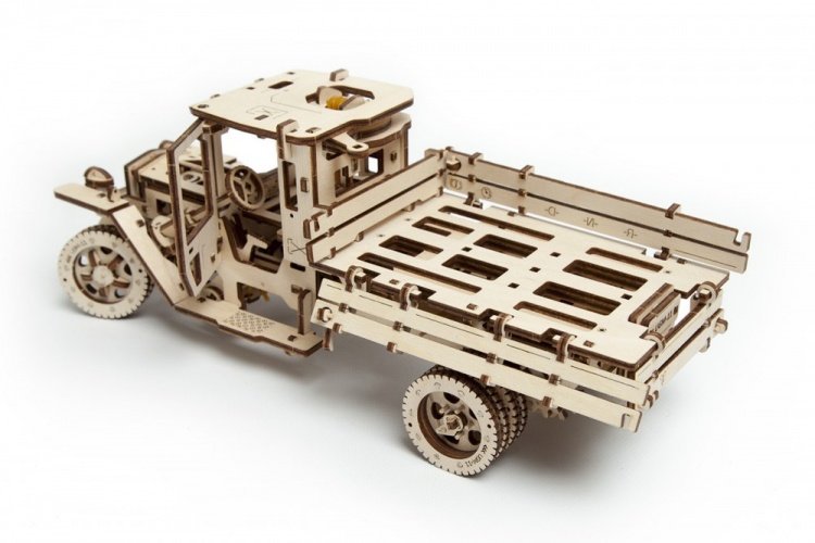 Ugears 70015 - Truck UGM 11 Lastwagen, 3D-Holzbausatz ohne Klebstoff