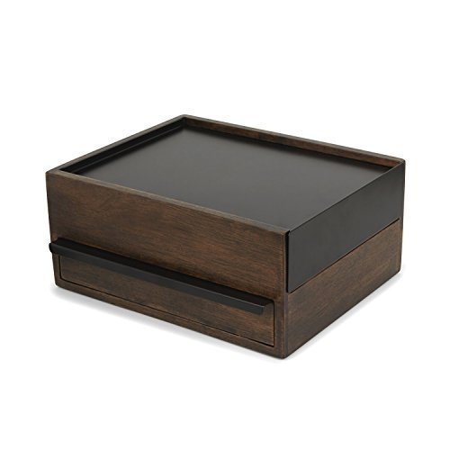 Umbra Stowit Design Schmuckkasten – moderne Schmuck Box mit Geheimfächern für Ringe, Armbänder,