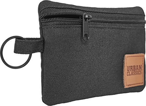 Urban Classics Mini Wallet With Keyring Münzbörse, 12 cm, Black