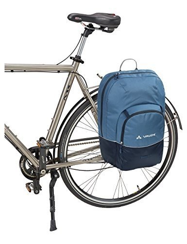 VAUDE Cycle 22, Gepäckträgertasche zum Radfahren, 2 in 1 Officetasche als Rucksack tragbar