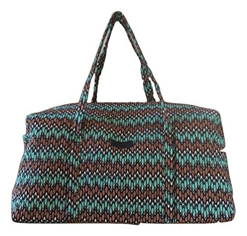 Vera Bradley Large Duffel, Damen Tote-Tasche mehrfarbig mehrfarbig L Sierra Stream with Black Interi