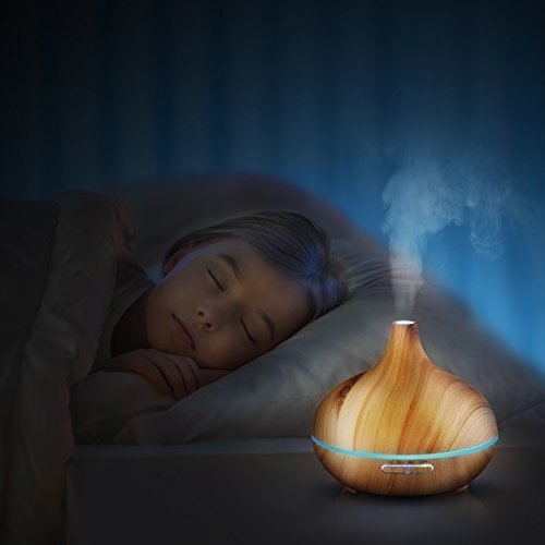 VicTsing 300ml Aroma Diffuser Luftbefeuchter Ultraschall LED Humidifier Aromatherapie Öle Diffusor 