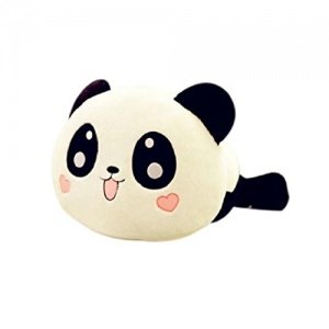 Vovotrade®Nette Plüsch Puppe Spielzeug Stofftier Panda Kissen Qualität Bolster Geschenk 25cm (Wei