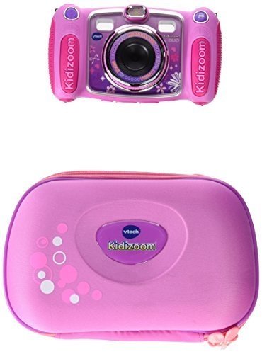 VTech 80-170894 - Kidizoom Duo mit Tragetasche, Digitalkamera, pink