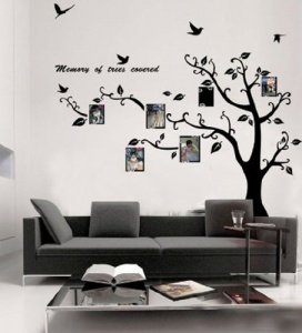 Wandtattoo Baum mit Bilderrahmen