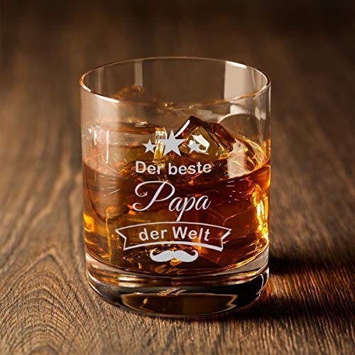 Whiskyglas mit Gravur der Beste Papa der Welt