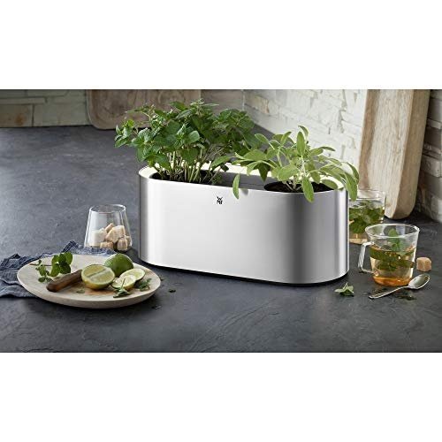 WMF Ambient Kräuter@home elektrich Kräutergarten (für 2 Blumentöpfe, Kräutertopf mit Selbstbew