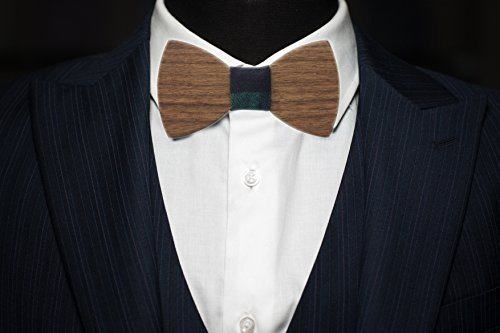YFWOOD Schleife Fliege, Hölzfliege Herren, Krawatte Kleidungszubehör, handgearbeitete natürliche 