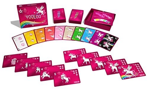 YOOLOO Unicorn - Das coole Kartenspiel für Kinder, Eltern und Einhorn Freunde (2 bis 8 Personen, 2 