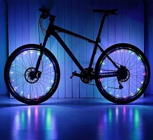YYGIFT® LED Wasserdichte Fahrradreifen Fahrrad Rad Led Speichen Speichenlicht Beleuchtung mit den 2