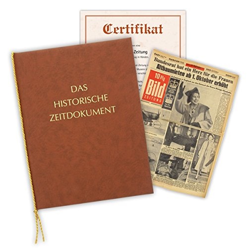 Zeitung vom Tag der Geburt 1950 - historische Zeitung inkl. Mappe & Zertifikat als Geschenkidee