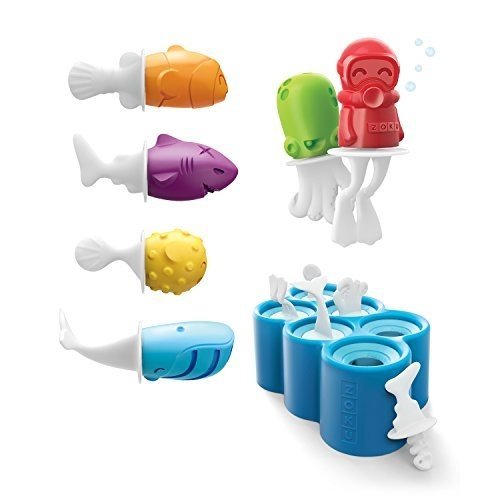 Zoku Fish Pops Ice Lolly Moulds (6 Moulds & Sticks)