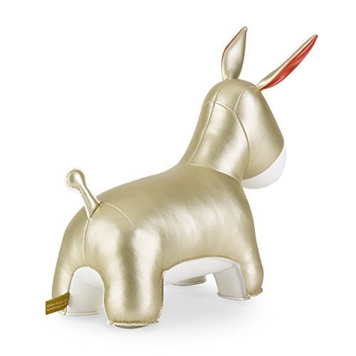 Züny Buchstütze - Donkey, Esel - gold/weiß - X-mas - 1 kg - 25.5 x 11 x 26 cm