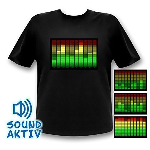 10-Kanal Equalizer LED T-Shirt