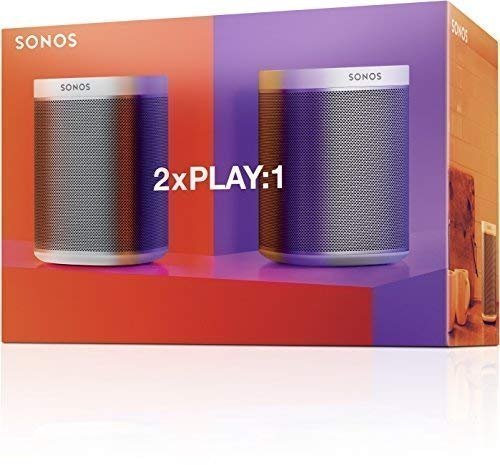 2 Room Starter Set I 2 Sonos PLAY:1 Smart Speaker (weiß)