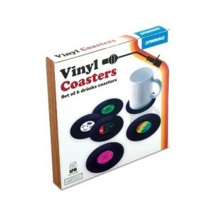 6 Untersetzer im Vinyl Schallplatten Look