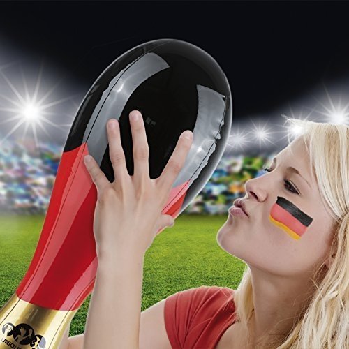 Aufblasbarer Plastik Pokal Deutschland 52cm Fan-Spaß für Weltmeister & Pokaljäger! Einzigartiger 