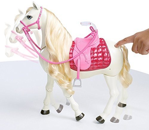 Barbie Mattel Traumpferd und Puppe, laufendes Pferd mit Berührungs- und Geräuschsensoren