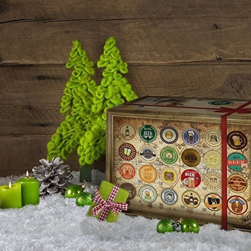 Bier-Adventskalender, 24 Biere aus aller Welt, inkl. Geschenkbox (24 x 0.33 l)