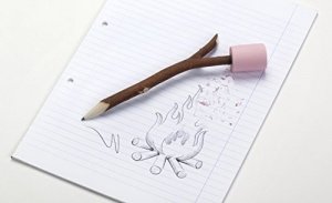 Bleistift mit Radiergummi Marshmallow