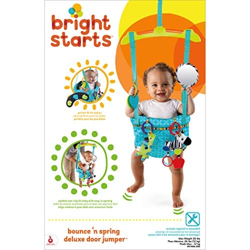 Bright Starts Deluxe Türhopser mit sicherer und stabiler Türrahmenklemme