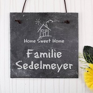 Cera & Toys Türschild - HOME SWEET HOME - mit eigenem Wunschtext