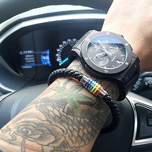 cholinchin Regenbogen Leder Armband