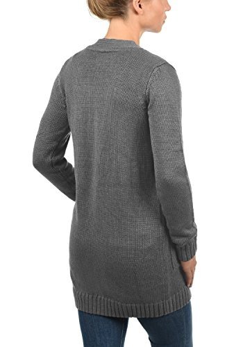 DESIRES Paula Damen Strickjacke Cardigan mit offenem V-Aussschnitt aus hochwertiger Baumwoll-Mischun