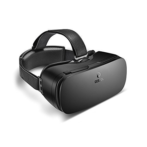 DESTEK V4 VR Brille, 103° FOV, Augen Schonendes HD Virtual Reality mit Touch-Taste/Schalter für iP