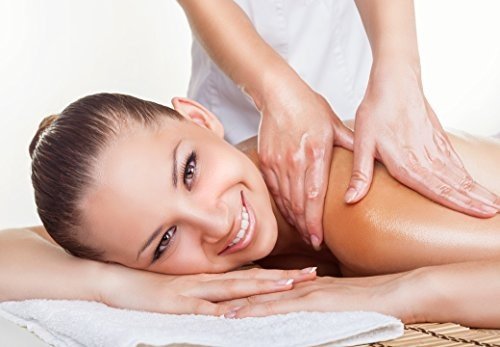 Deluxe Aroma Massagekerze Herzerwärmend, pflegendes Massagewachs in goldener Dose, Massage Duftkerz