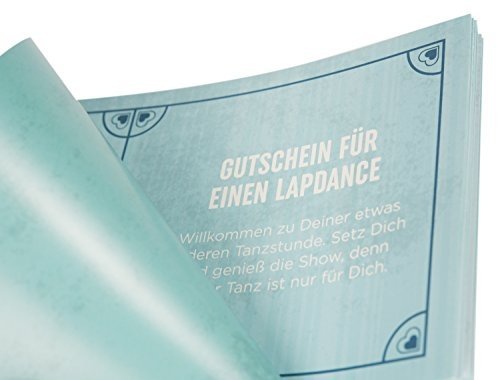 Deluxe Gutscheinheft 14 Gutscheine für Lust & Liebe, erotische Geschenkidee für Paare, Verwöhngut