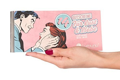 Deluxe Gutscheinheft 14 Gutscheine für Lust & Liebe, erotische Geschenkidee für Paare, Verwöhngut