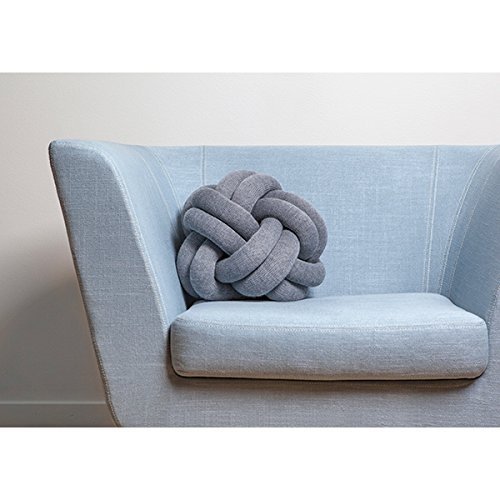 DesignHouseStockholm Knot Kissen, blau waschbar bei 30°C 30x30x15cm