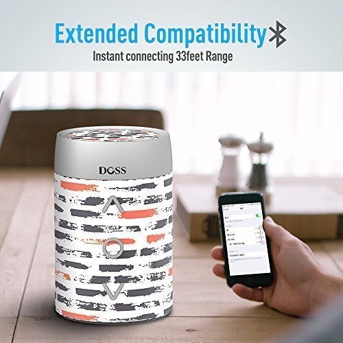 DOSS SoundBox mini Portabler Kabelloser Bluetooth 4.0 Lautsprecher mit Dreh-Lautstärkeregler & Eing