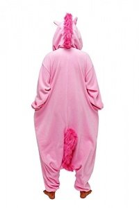 Einhorn Pyjamas Kostüm Jumpsuit Tier Schlafanzug Erwachsene Unisex Fasching Cosplay Karneval