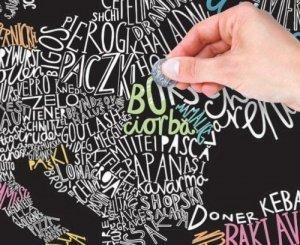 Europakarte Scratch Map Gourmet