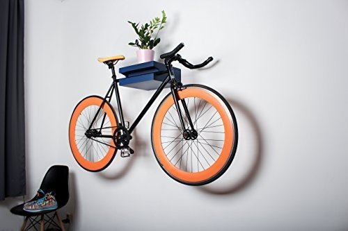 Fahrrad Wandhalterung "Amsterdam" - aus massivem Eschenholz, handgearbeitet, in versch. Farben - Des