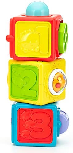 Fisher-Price Spiel und Stapelwürfel Motorikspielzeug dreiteilig