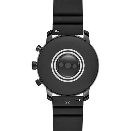 Fossil Herren Digital Smart Watch Armbanduhr mit Silikon Armband FTW4018